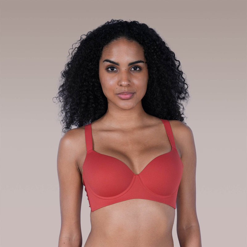 SOIE Woman - Padded Full Coverage Seamless T-shirt Bra with Invisible Flexi Underwire - Bonded Bra -for Women
