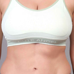 Women Beginners Anti Bacterial Full Coverage Lightly Padded Sports Bra