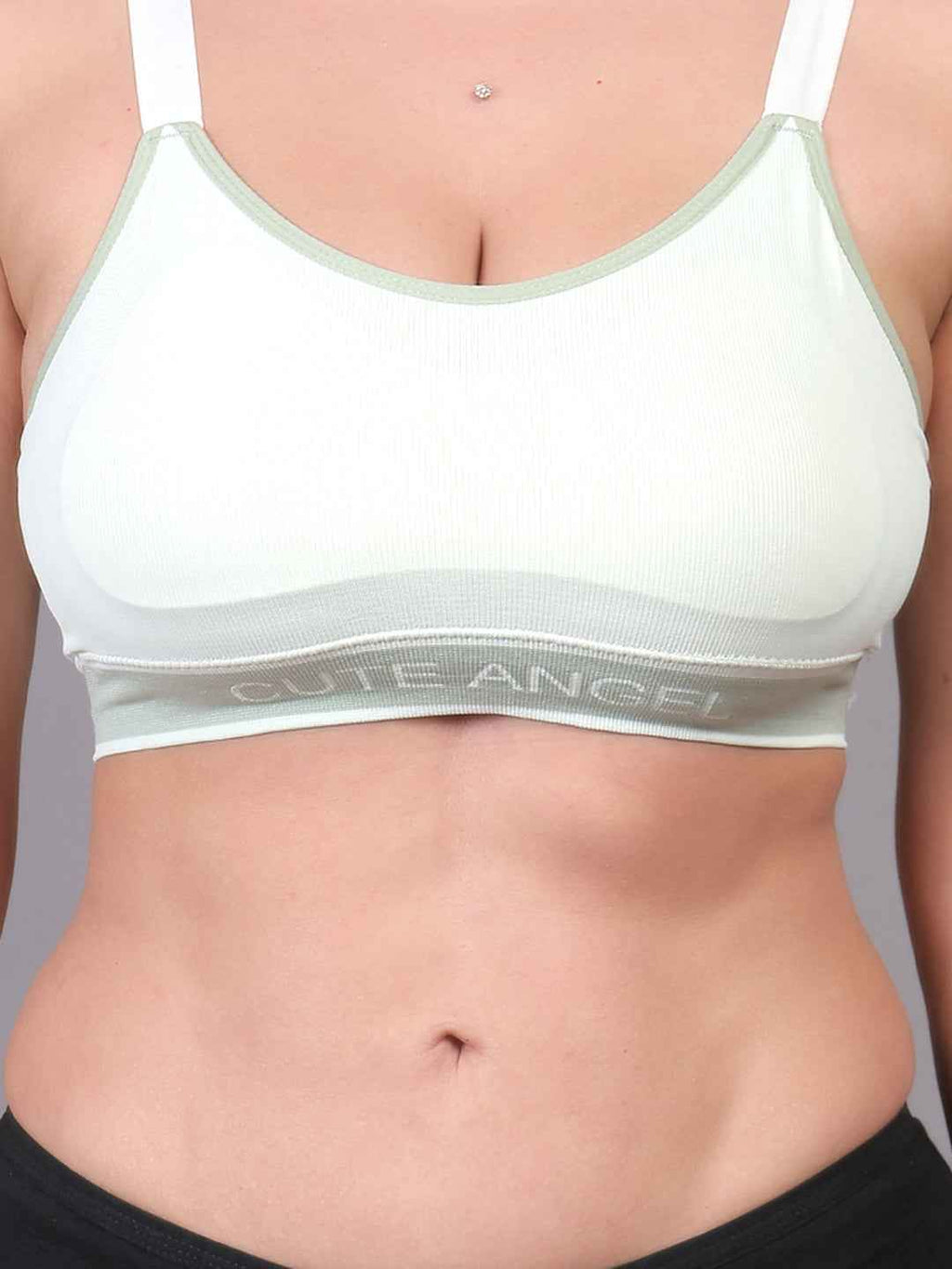 Women Beginners Anti Bacterial Full Coverage Lightly Padded Sports Bra