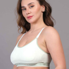 Women Beginners Anti Bacterial Full Coverage Lightly Padded Sports Bra