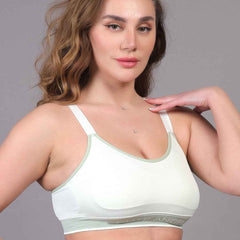 Women Beginners Anti Bacterial Full Coverage Lightly Padded Sports Bra