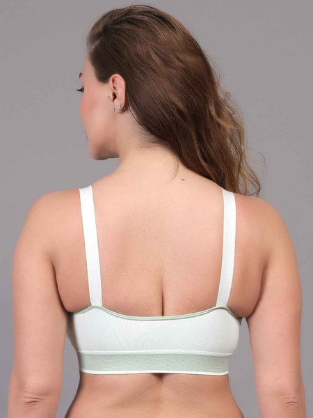 Women Beginners Anti Bacterial Full Coverage Lightly Padded Sports Bra