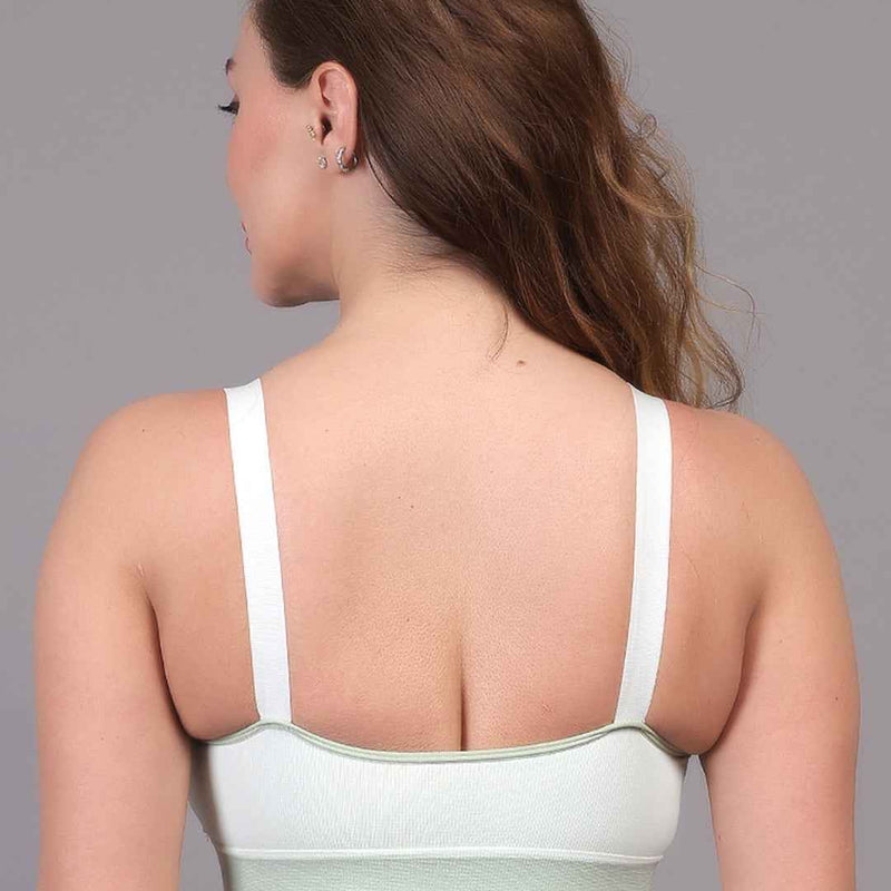 Women Beginners Anti Bacterial Full Coverage Lightly Padded Sports Bra