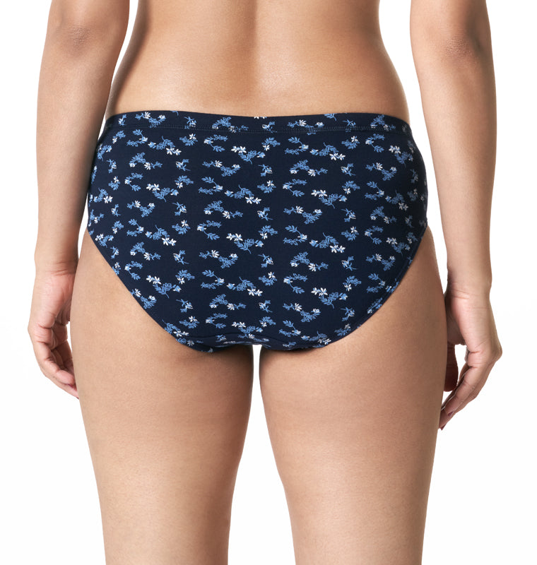 Blossom Full Coverage Mid-Rise Printed Panty with Stretch & Seam-Free Comfort _Pack of 3
