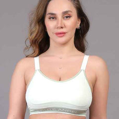 Women Beginners Anti Bacterial Full Coverage Lightly Padded Sports Bra
