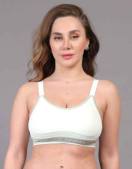 Women Beginners Anti Bacterial Full Coverage Lightly Padded Sports Bra