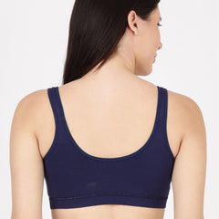 Blossom Homely Bra Slip-On Bamboo–Modal Bra, Removable Pads, And Cushioned Straps For All-Day Comfort