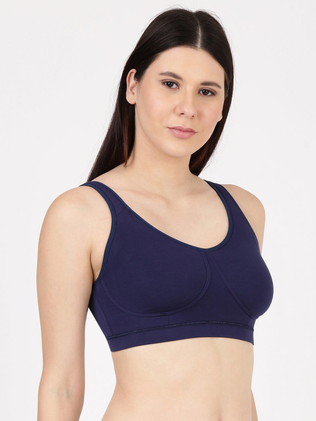 Blossom Homely Bra Slip-On Bamboo–Modal Bra, Removable Pads, And Cushioned Straps For All-Day Comfort