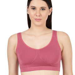 Blossom Homely Bra Slip-On Bamboo–Modal Bra, Removable Pads, And Cushioned Straps For All-Day Comfort