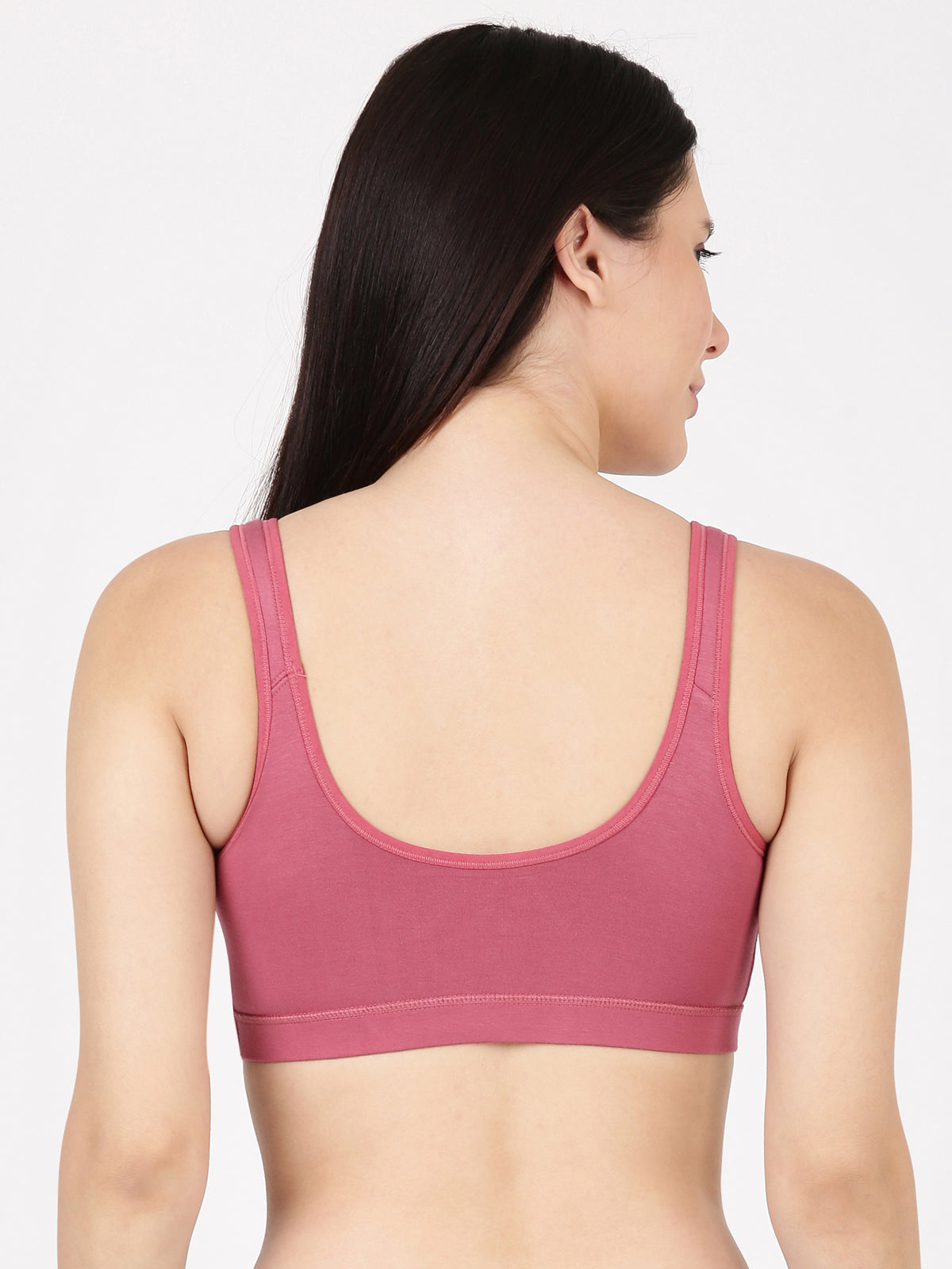 Blossom Homely Bra Slip-On Bamboo–Modal Bra, Removable Pads, And Cushioned Straps For All-Day Comfort