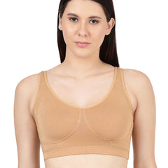 Blossom Homely Bra Slip-On Bamboo–Modal Bra, Removable Pads, And Cushioned Straps For All-Day Comfort