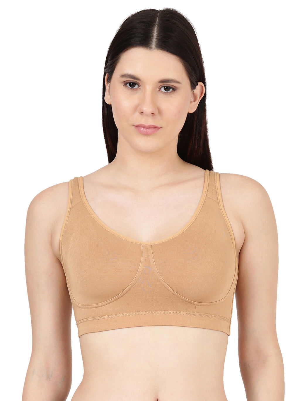 Blossom Homely Bra Slip-On Bamboo–Modal Bra, Removable Pads, And Cushioned Straps For All-Day Comfort