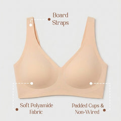 Chelvet Seamless Nude Padded Bra