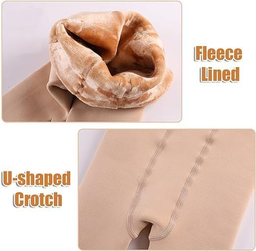 Brachy Girls Kids Winter Warm Ultra Soft Fur Stretchable Thermal Tights Leggings Footed Stockings.