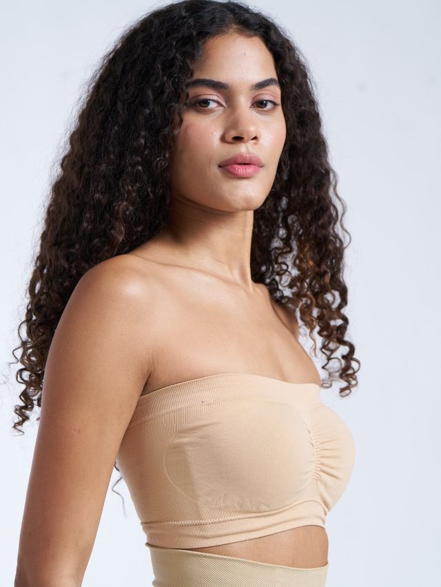 Munns & Mars Womens Seamless Non-Padded Tube Bra - Pack of 3