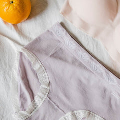 Solid Cute Hipster Moisture Wicking Lingerie Set