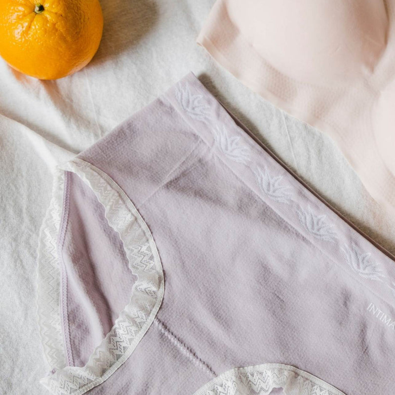Solid Cute Hipster Moisture Wicking Lingerie Set