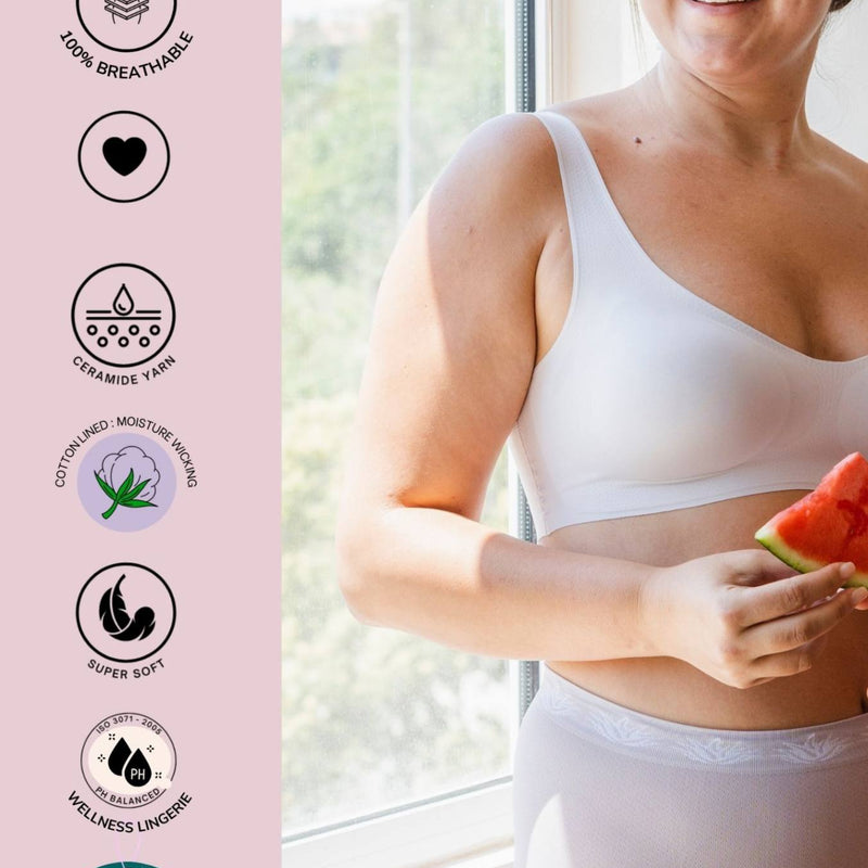 Solid Cute Hipster Moisture Wicking Lingerie Set