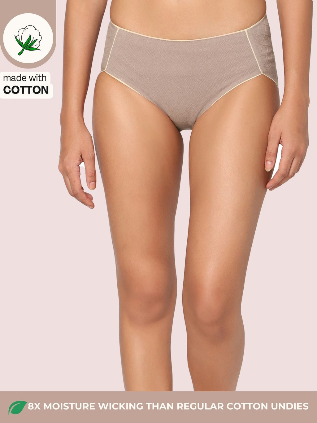 Cotton Seamless Hipster Panties