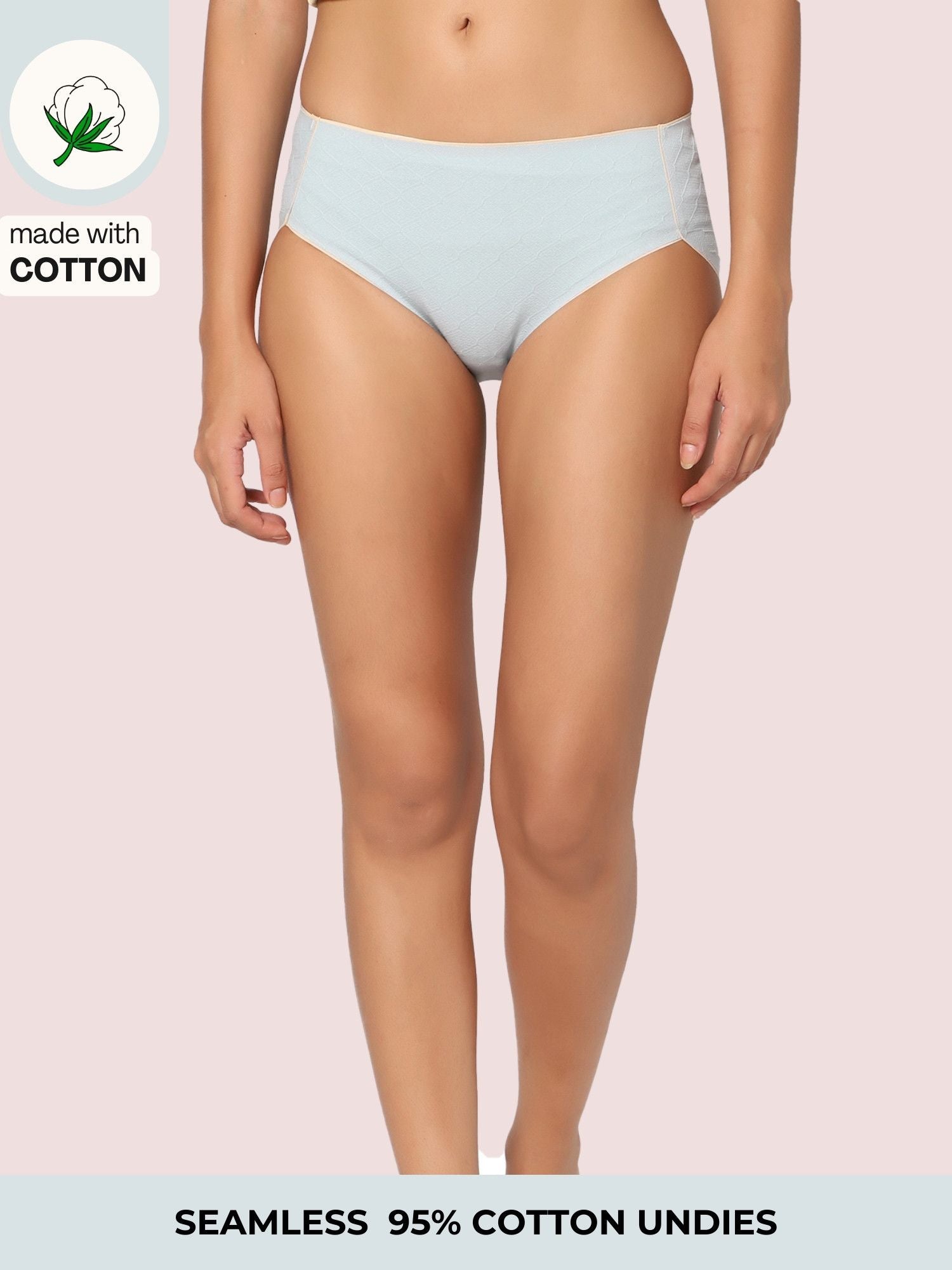 Cotton Seamless Hipster Panties