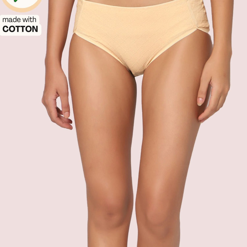 Cotton Seamless Hipster Panties