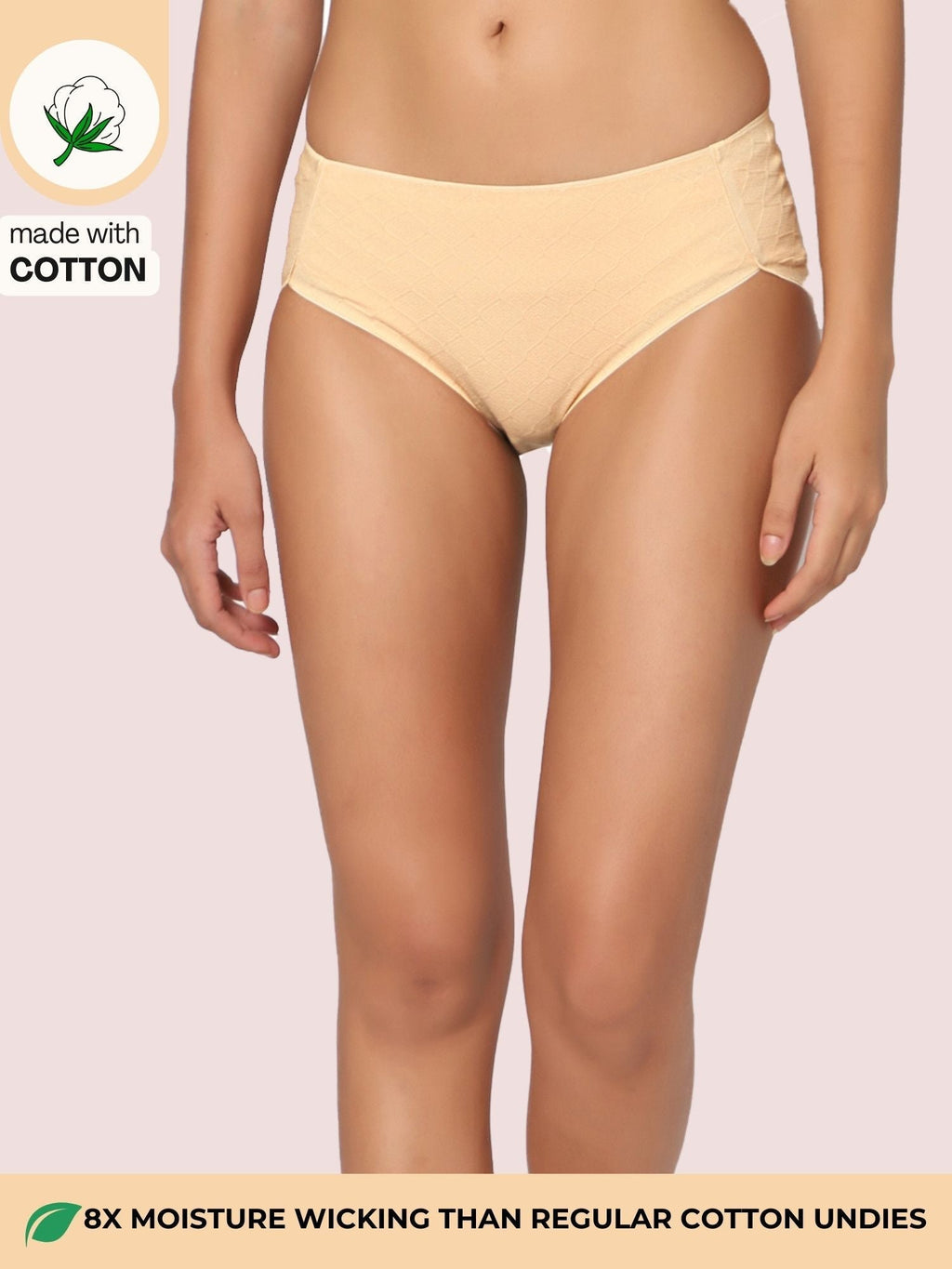 Cotton Seamless Hipster Panties