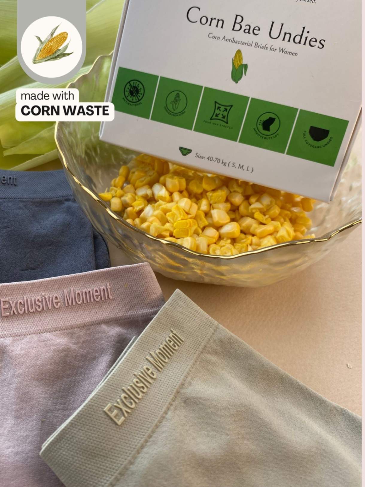 Corn Bae – Skin-Loving Wellness Hipsters | Breathable, Sweat-Safe & Body-Responsive