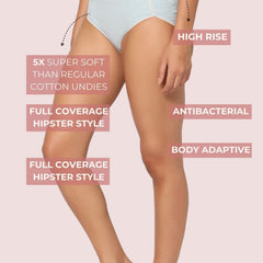 Cotton Seamless Hipster Panties