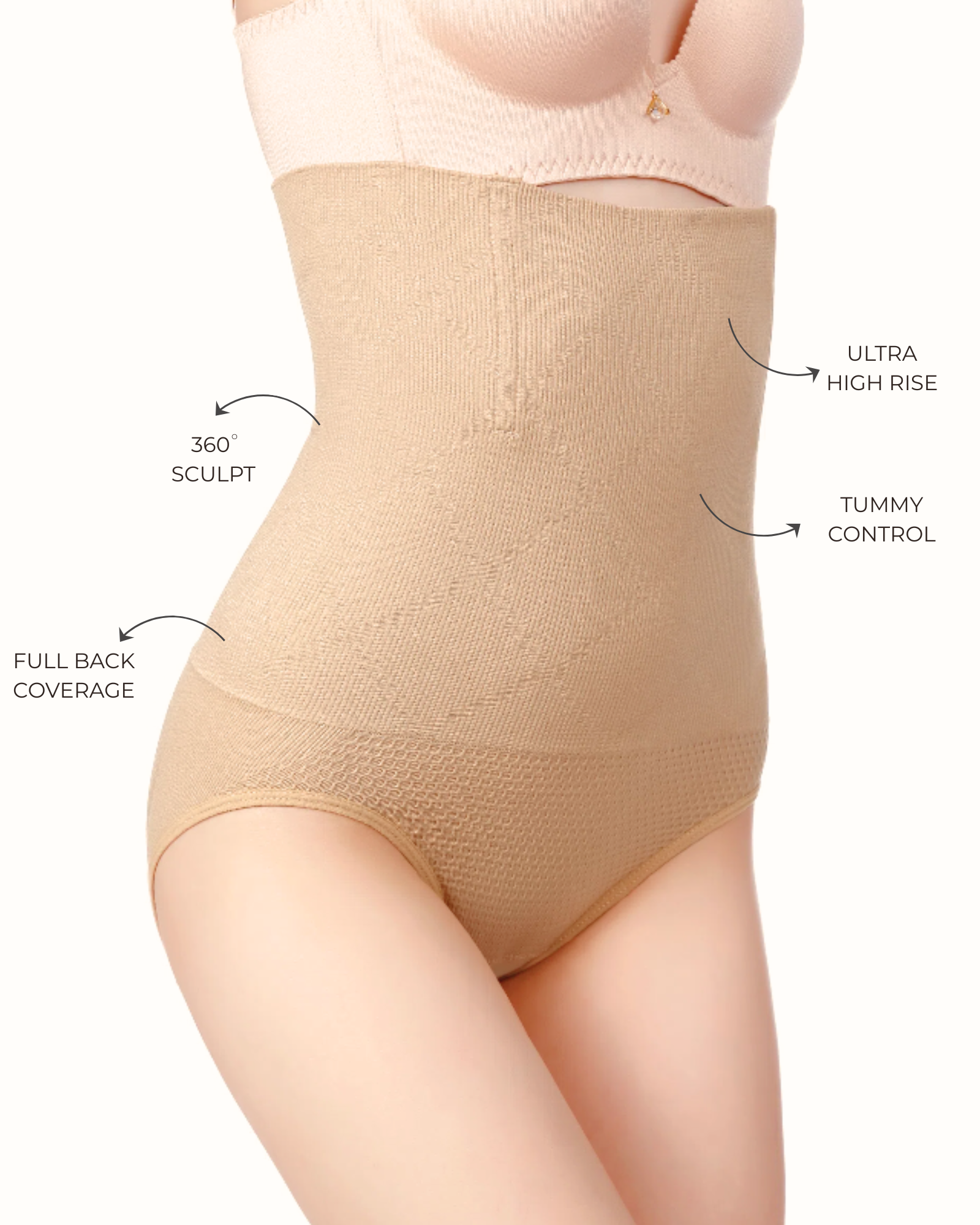 Kimmi – High-Waist Sculpting Shapewear in Beige