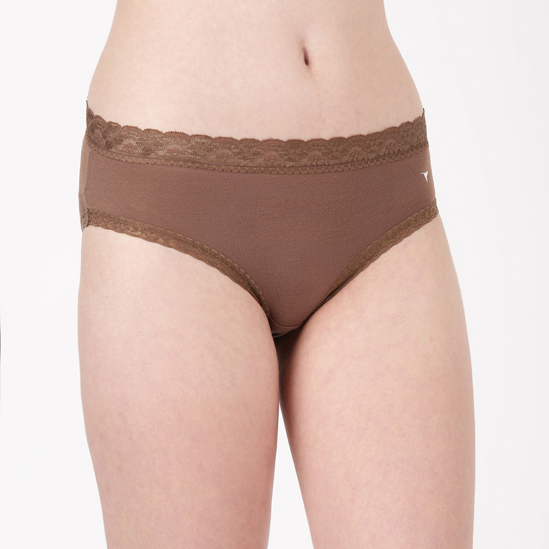 Blossom Lacelet Panty Soft Modal with Lace Elegance_Pack Of 2