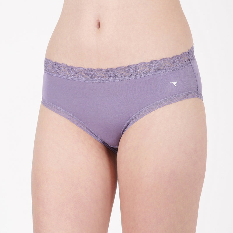 Blossom Lacelet Panty Soft Modal with Lace Elegance_Pack Of 2