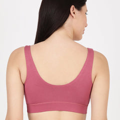Blossom Leisure Bra Soft Bamboo Modal Criss Cross Nursing Bra, Slip On Bra