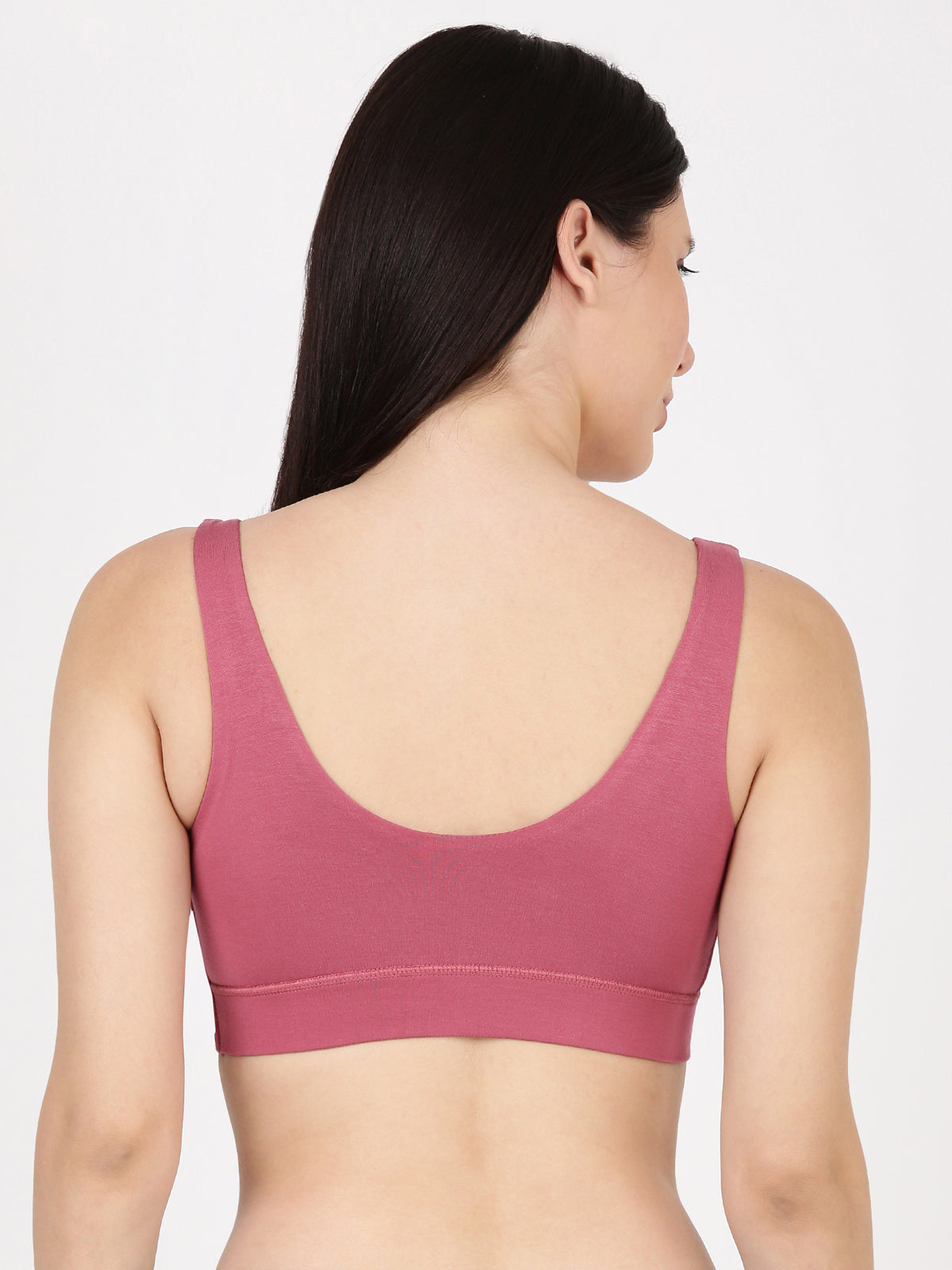 Blossom Leisure Bra Soft Bamboo Modal Criss Cross Nursing Bra, Slip On Bra