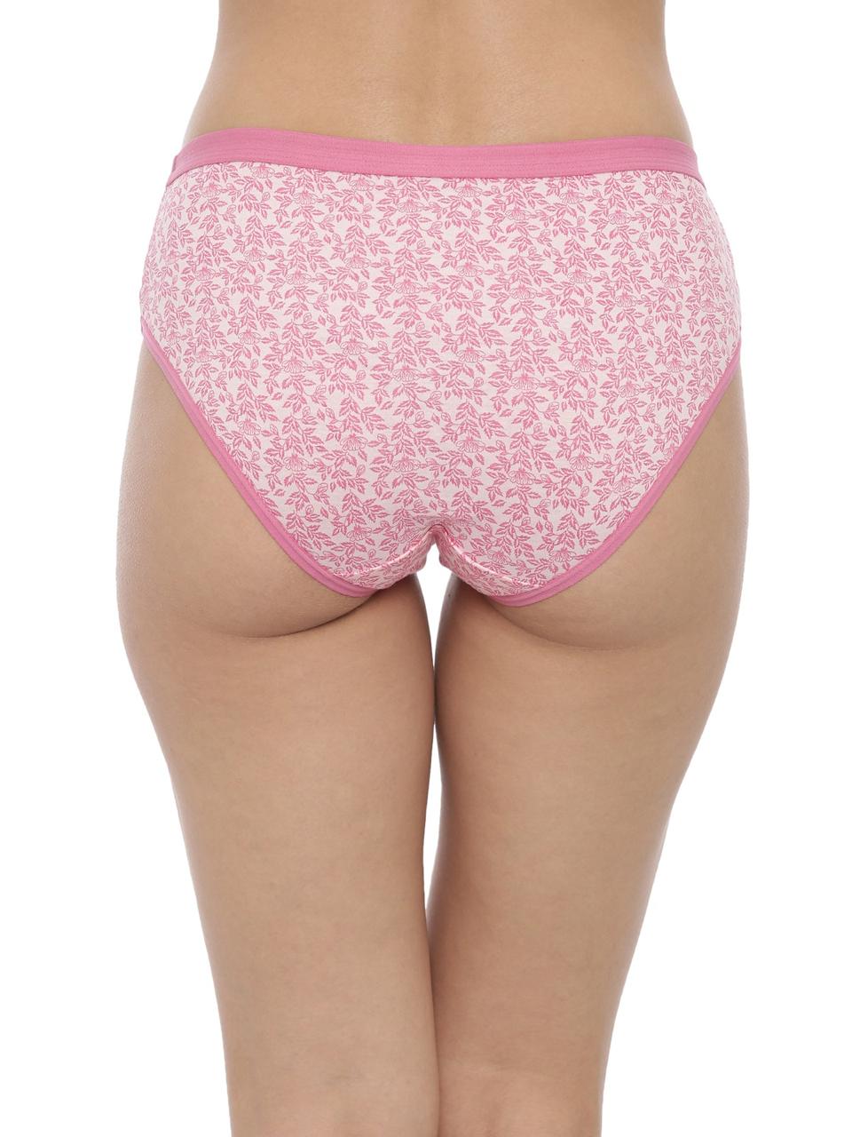 Lilly Full Coverage Mid-rise Printed Hipster Panty With Soft Elastic_ Pack of 3