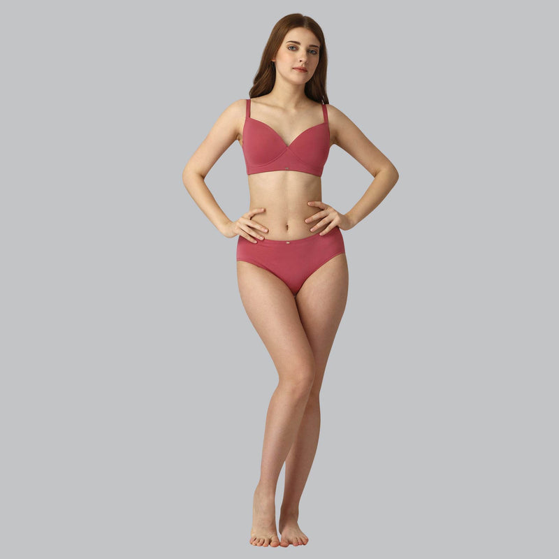 SOIE Woman - Full Coverage Padded Non Wired T-shirt Bra - Bra -for Women