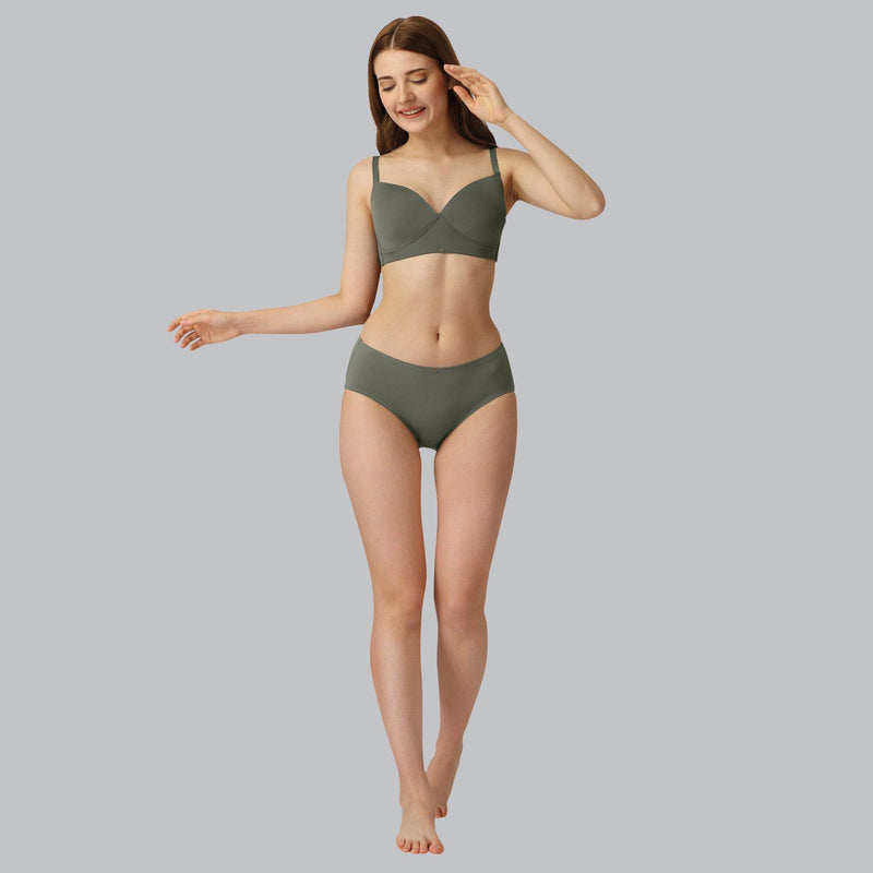 SOIE Woman - Full Coverage Padded Non Wired T-shirt Bra - Bra -for Women