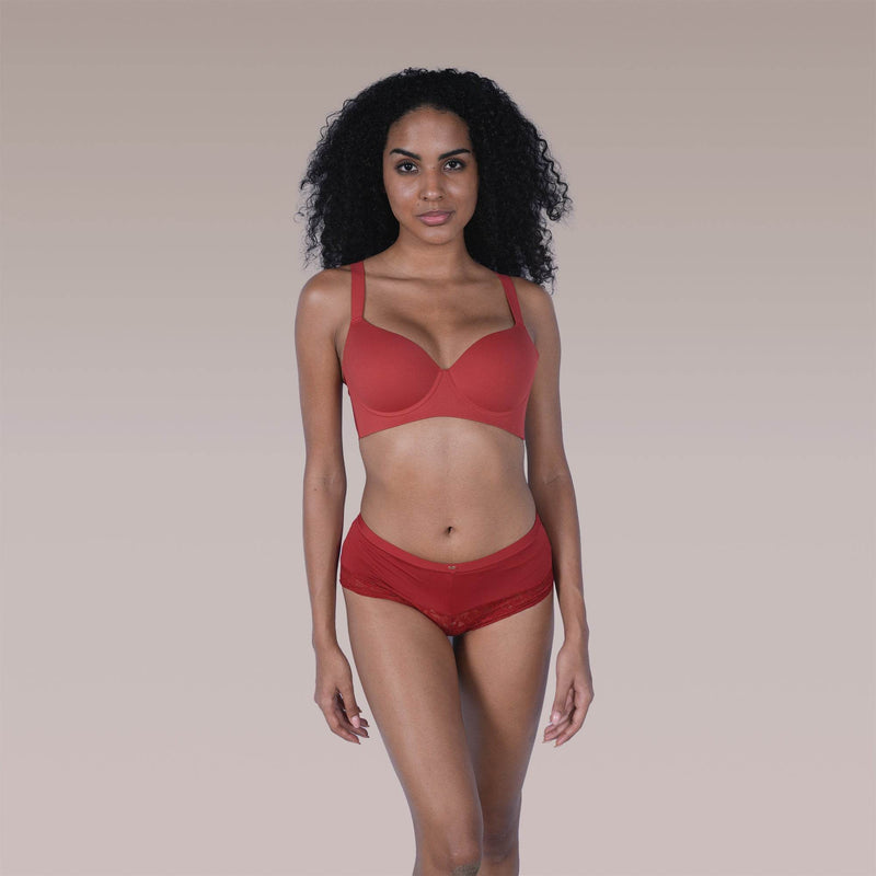 SOIE Woman - Padded Full Coverage Seamless T-shirt Bra with Invisible Flexi Underwire - Bonded Bra -for Women
