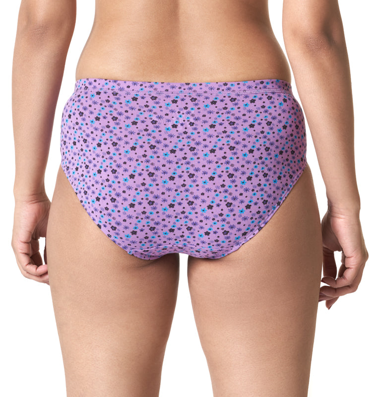 Blossom Lotus Combo Panties Cotton Stretch Comfort_Pack Of 5