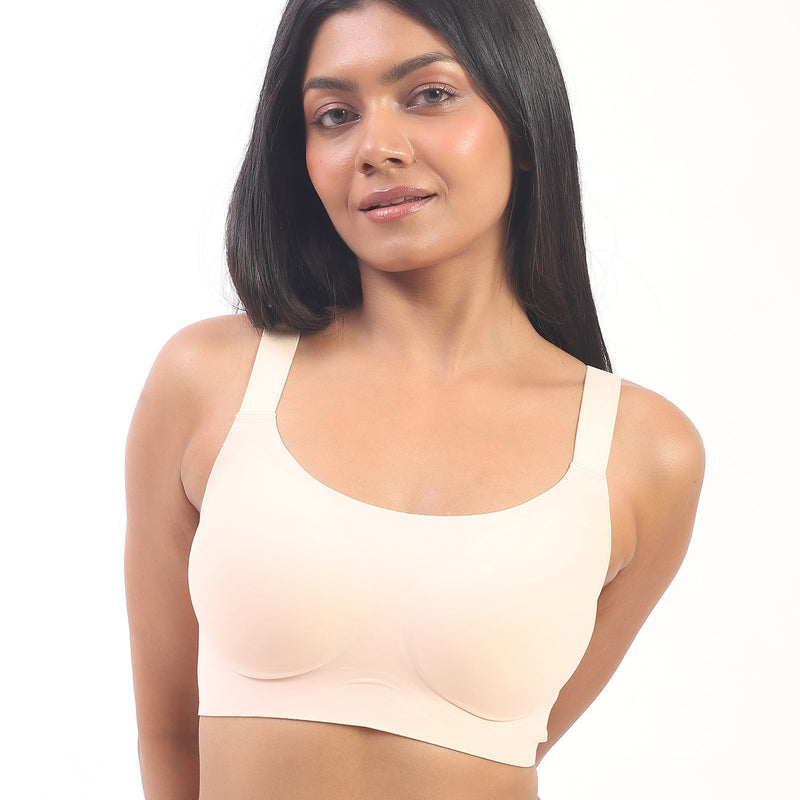 Luna – Wireless Full Coverage Everyday Bra in Beige