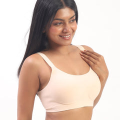 Luna – Wireless Full Coverage Everyday Bra in Beige