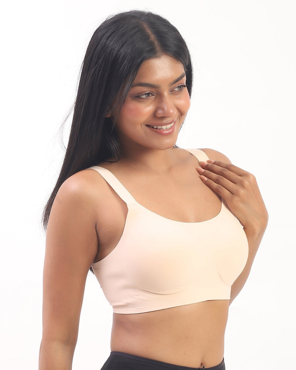 Luna – Wireless Full Coverage Everyday Bra in Beige