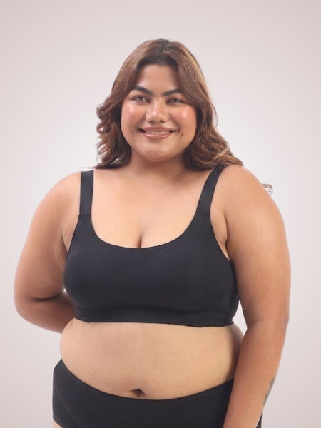 Luna – Wireless Full Coverage Everyday Bra in Black