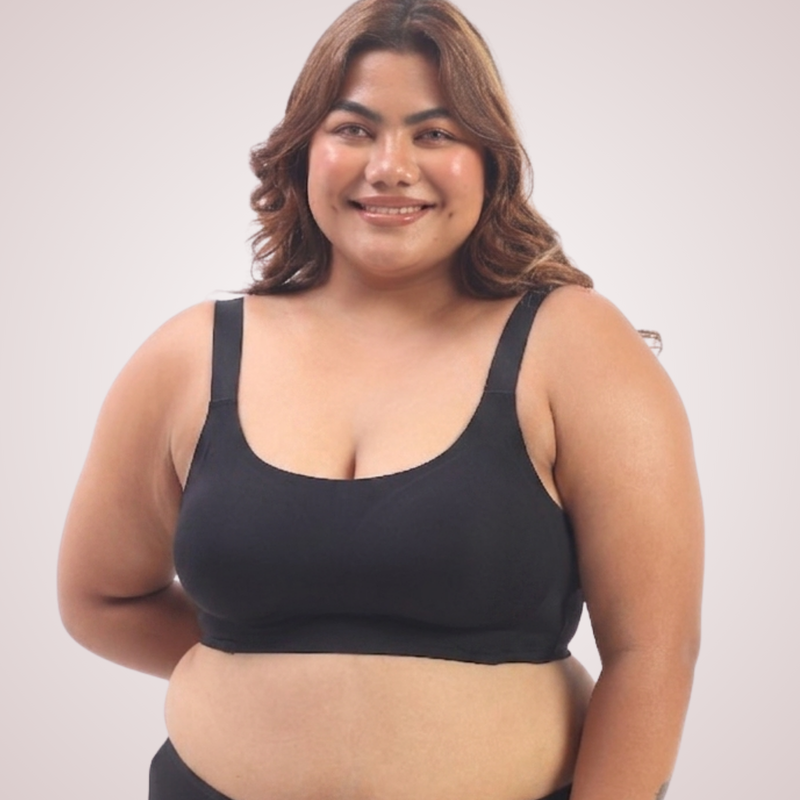 Luna – Wireless Full Coverage Everyday Bra in Black