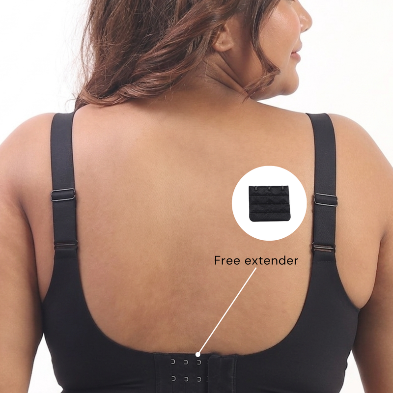 Luna – Wireless Full Coverage Everyday Bra in Black