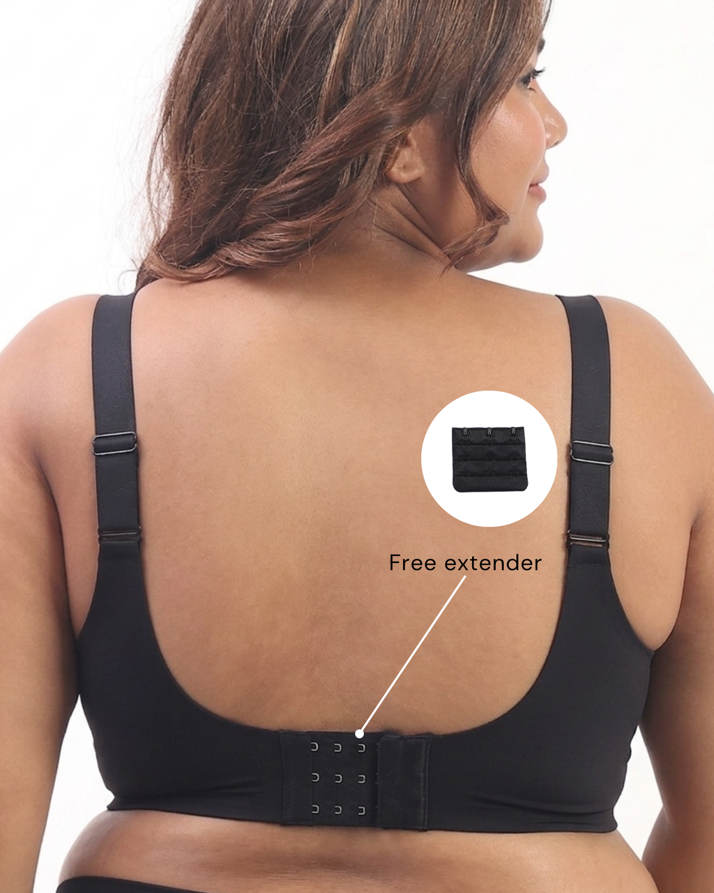 Luna – Wireless Full Coverage Everyday Bra in Black