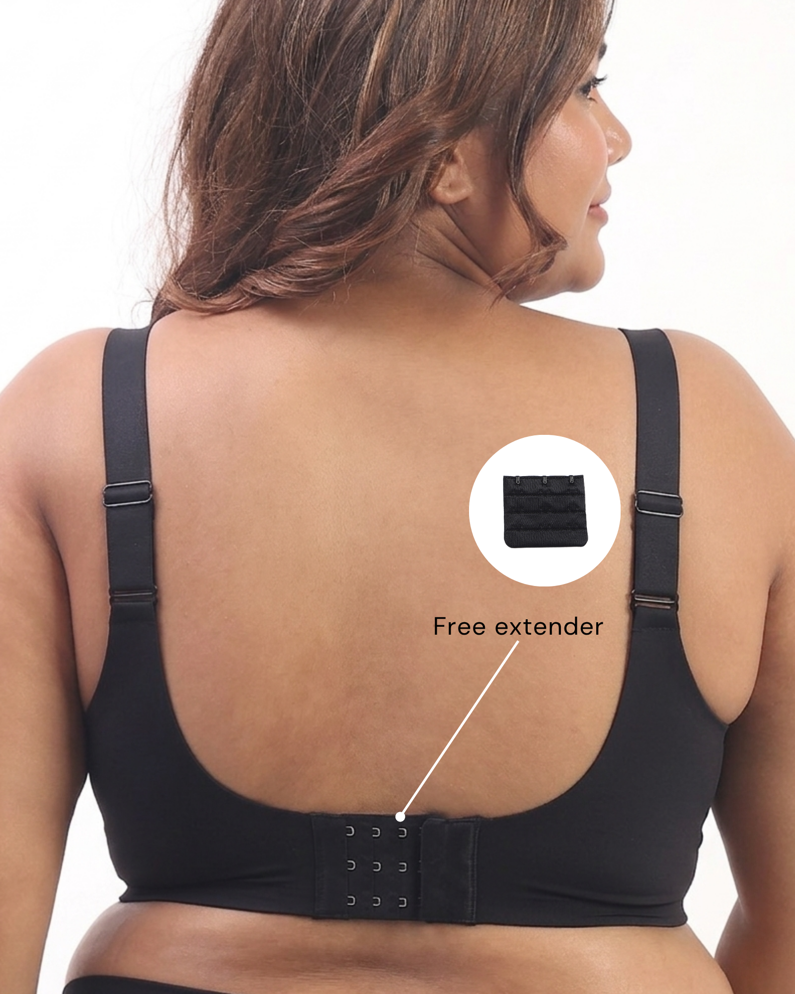 Luna – Wireless Full Coverage Everyday Bra in Black