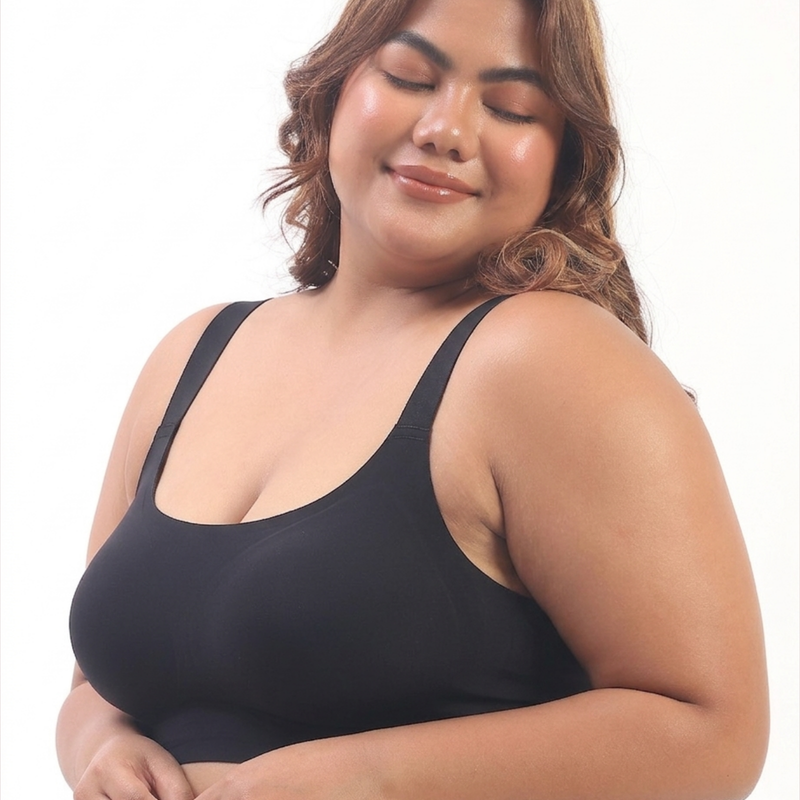 Luna – Wireless Full Coverage Everyday Bra in Black