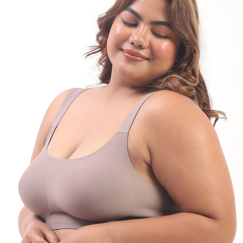 Luna – Wireless Full Coverage Everyday Bra in Gray