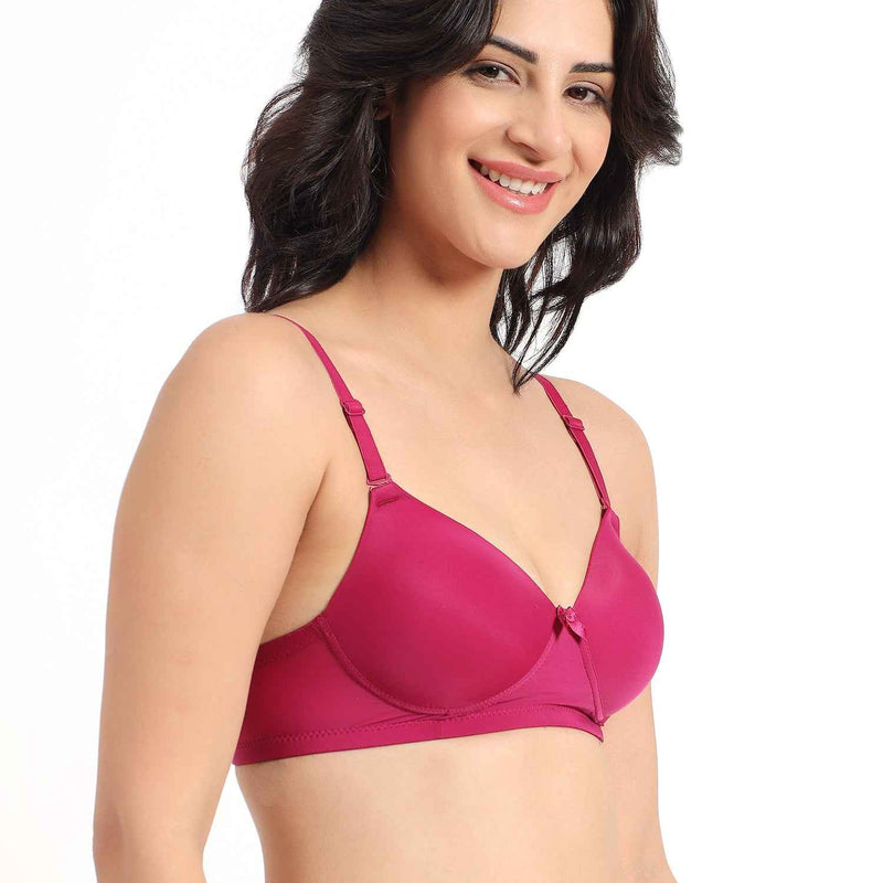 Women Plus Size Padded Comfortable High Support Big-Cup Bra