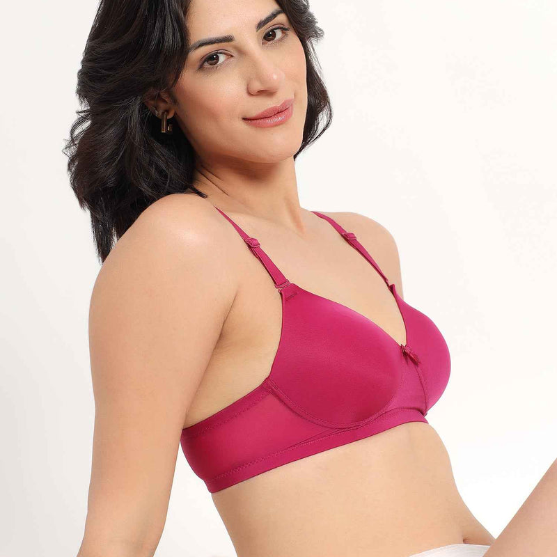 Women Plus Size Padded Comfortable High Support Big-Cup Bra